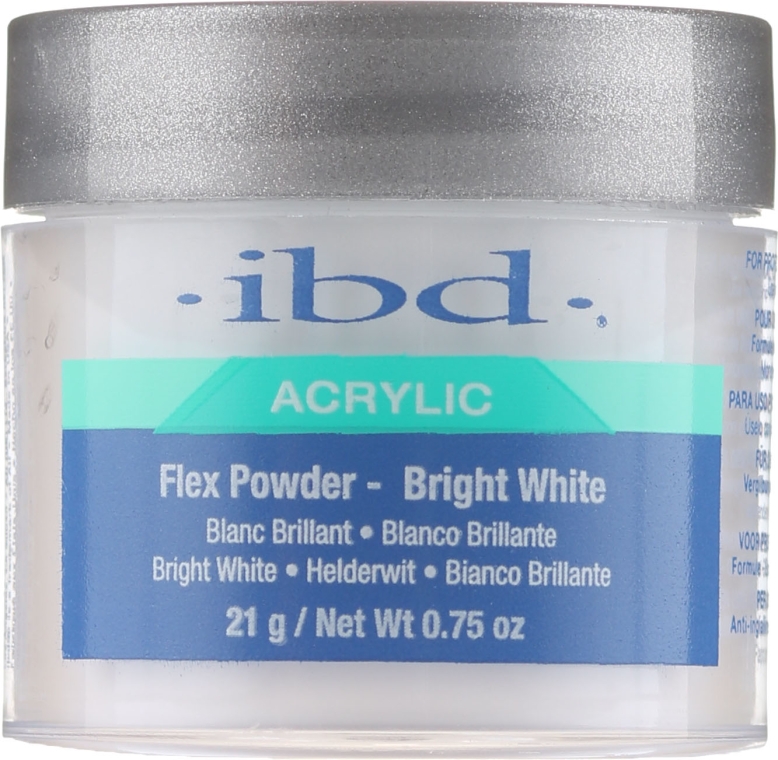 Akrylowy puder biały - IBD Spa Flex Powder Bright White — Zdjęcie N1
