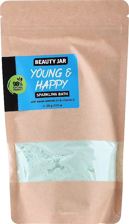 Puder do kąpieli Olej ze słodkich migdałów i witamina E - Beauty Jar Young and Happy Sparkling Bath — Zdjęcie N1