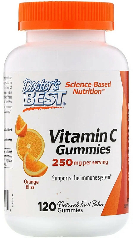 Witamina C 250 mg tabletki do żucia o smaku pomarańczowym - Doctor's Best — Zdjęcie N1