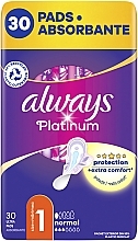 Podpaski higieniczne, rozmiar 1, 30 sztuk - Always Platinum Protection +Extra Comfort Normal — Zdjęcie N3