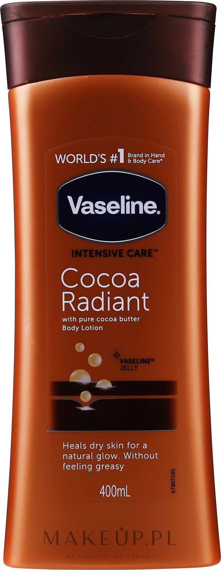 Nawilżający lotion do ciała - Vaseline Intensive Care Cocoa Radiant Lotion — Zdjęcie 400 ml
