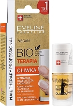 Olejek do skórek i paznokci - Eveline Cosmetics Nail Therapy Professional Vegan Bioterapia Olive — Zdjęcie N1