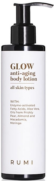 Nawilżający i odżywczy balsam do ciała - Rumi Cosmetics Glow Anti-Aging Body Lotion — Zdjęcie N1