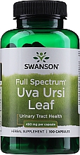 Suplement diety Mącznica lekarska, 450 mg	 - Swanson Uva Ursi Leaf 450 mg — Zdjęcie N1