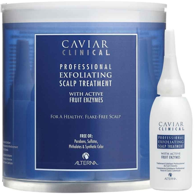 Intensywna kuracja przeciwłupieżowa w ampułkach - Alterna Caviar Clinical Exfoliating Scalp Treatment — Zdjęcie N1