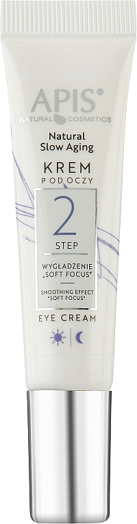 Krem do skóry wokół oczu - APIS Professional Natural Slow Aging Eye Cream Step 2 Smoothing Effect Soft Focus  — Zdjęcie N1