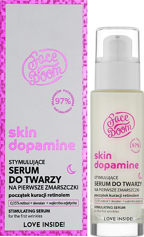 Serum przeciwzmarszczkowe Retinol 0,15% - FaceBoom Skin Dopamine Stimulating Serum — Zdjęcie N2