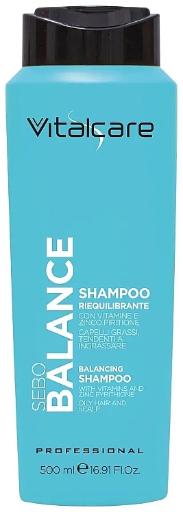 Szampon równoważący do włosów przetłuszczających się i skóry głowy - Vitalcare Professional Sebo Balance Shampoo — Zdjęcie N1