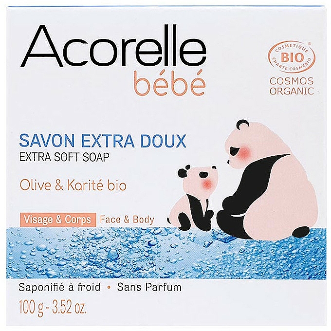 Mydło dla dzieci z oliwą z oliwek i masłem shea - Acorelle Baby Soap Extra Soft — Zdjęcie N1