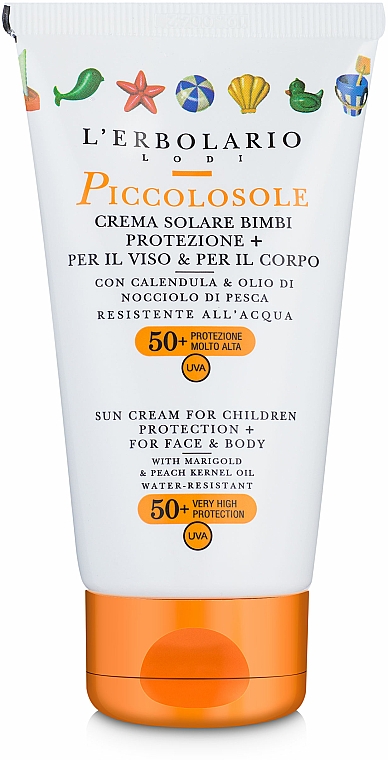 Krem przeciwsłoneczny do twarzy i ciała dla dzieci - L'Erbolario Piccolosole Creme Solare Bimbi Protezione SPF50+ — Zdjęcie N2