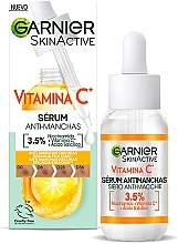 Serum rozjaśniające przeciwko ciemnym plamom - Garnier Vitamin C Anti-Dark Spots & Brightening Serum — Zdjęcie N2