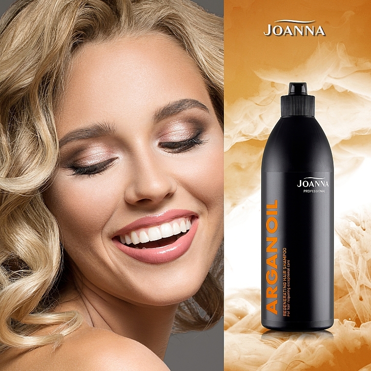 Regenerujący szampon do włosów wymagających szczególnej pielęgnacji z olejem arganowym - Joanna Professional — Zdjęcie N7