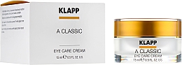Krem pod oczy z witaminą A - Klapp A Classic Eye Care Cream — Zdjęcie N2