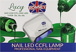 Lampa CCFL + LED, złota - Ronney Professional Lucy CCFL + LED 36W (GY-LCL-021) Lamp — Zdjęcie N2