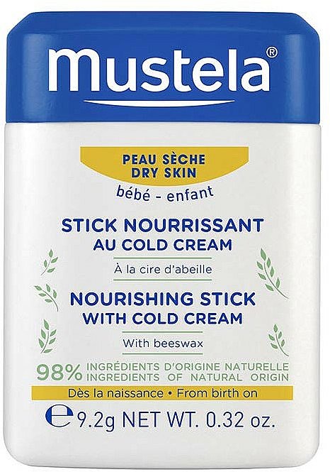 Nawilżający sztyft dla dzieci do ust i policzków - Mustela Hydra-Stick With Cold Cream