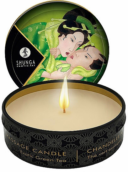 Świeca do masażu Zielona herbata - Shunga Massage Candle Zenitude Exotic Green Tea — Zdjęcie N1