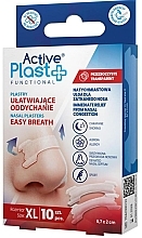 Plastry ułatwiające oddychanie, przezroczyste - Ntrade Active Plast Functional Easy Breath XL Nasal Plasters  — Zdjęcie N1