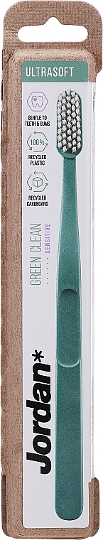 Ultramiękka szczoteczka do zębów - Jordan Green Clean Toothbrush Ultrasoft — Zdjęcie N1