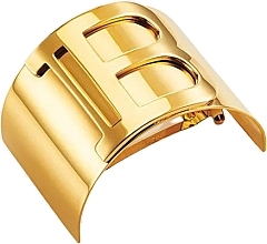 Spinka do włosów - Balmain Paris Hair Couture Gold Plated Clip Logo  — Zdjęcie N1