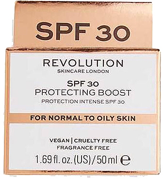 Krem na dzień do skóry normalnej i tłustej - Revolution Skincare Protecting Boost For Normal To Oily Skin SPF30 — Zdjęcie N2