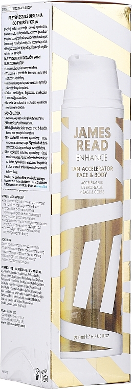 PRZECENA! Przyspieszacz opalania do twarzy i ciała - James Read Enhance Tan Accelerator Face & Body * — Zdjęcie N2