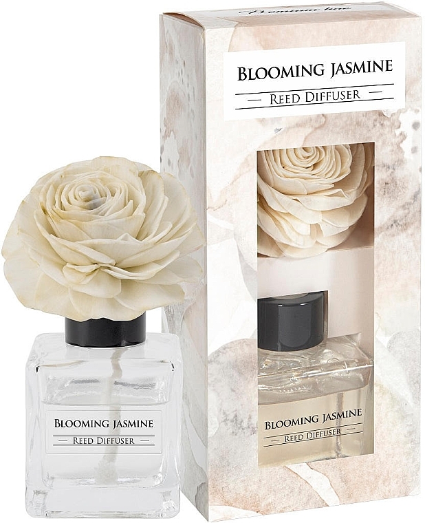 Dyfuzor zapachowy Jasmine Blossom - Bispol Premium Line Blooming Jasmine Reed Diffuser — Zdjęcie N1