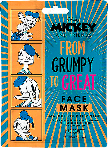 Nawilżająca maseczka do twarzy - Mad Beauty Donald Mickey and Friends — Zdjęcie N1