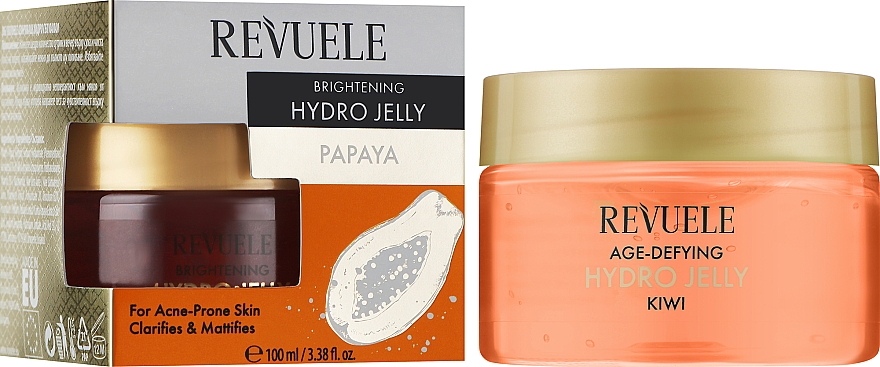 Krem do twarzy z papają - Revuele Brightening Hydro Jelly Papaya  — Zdjęcie N2