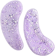 Hydrożelowe płatki pod oczy z brokatem - IDC Institute Glitter Hydrogel Eye Pad Purple — Zdjęcie N2