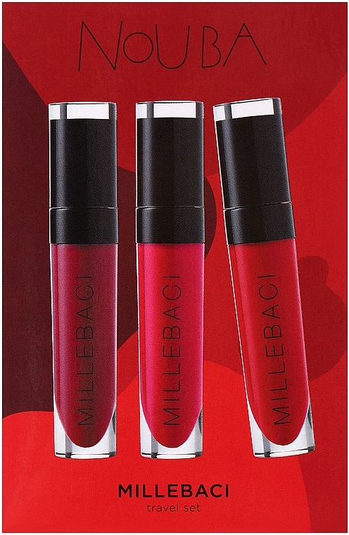 Zestaw - NoUBA Millebaci Travel Set №1 (lipstick 3 x 6 ml) — Zdjęcie N2