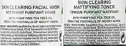 Zestaw - The Body Shop Clean & Gleam Tea Tree Skincare Gift Christmas Gift Set (oil/10ml + ton/60ml + f/wash/60ml)  — Zdjęcie N4