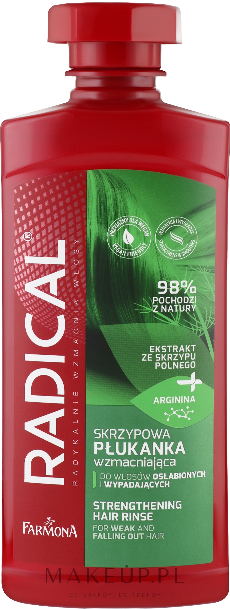 Skrzypowa płukanka wzmacniająca włosy - Farmona Radical Hair Care — Zdjęcie 400 ml