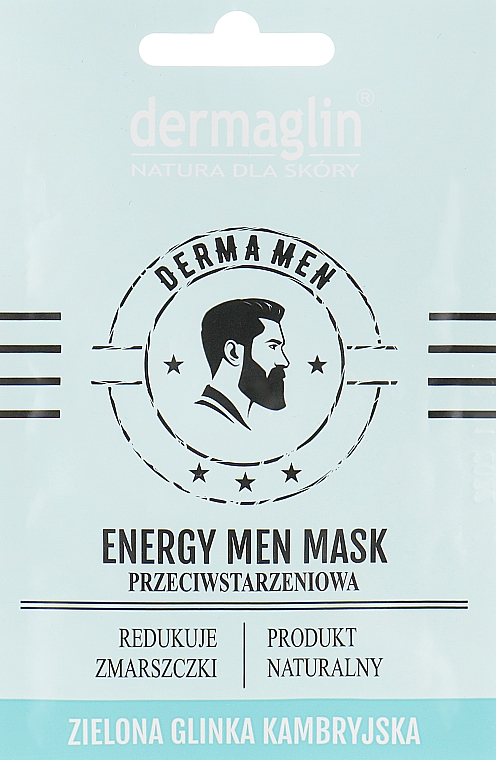 Maska do twarzy dla mężczyzn Odmłodzenie - Dermaglin Energy Men Mask