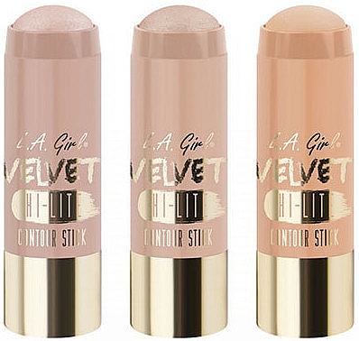 Rozświetlacz do twarzy - L.A. Girl Velvet Contour Sticks Hi-Lite