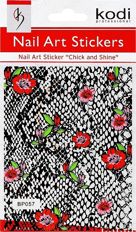Naklejki do paznokci - Kodi Professional Nail Art Stickers BP057 — Zdjęcie N1