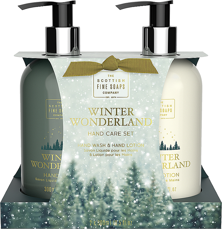 Zestaw - Scottish Fine Soaps Winter Wonderland Hand Care Set (soap/300ml + h/lot/300ml) — Zdjęcie N1