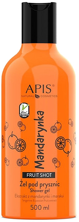 Żel pod prysznic Mandarynka - APIS Professional Fruit Tangerine Shower Gel — Zdjęcie N1