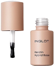 Keratynowa baza pod lakier hybrydowy - Inglot Keratin Hybrid Base — Zdjęcie N1