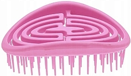 Owalna szczotka do prostowania włosów, różowa - Beautifly Brush — Zdjęcie N1