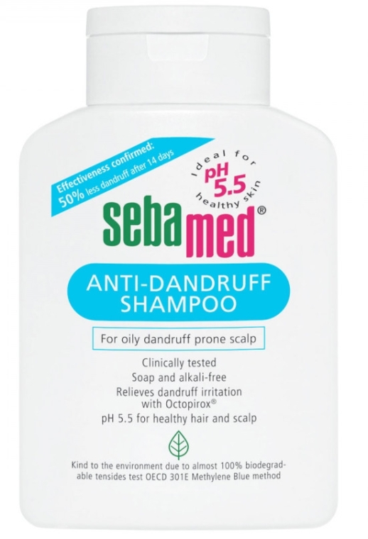 Szampon przeciwłupieżowy do tłustej skóry głowy - Sebamed Classic Anti-Dandruff Shampoo — Zdjęcie N1