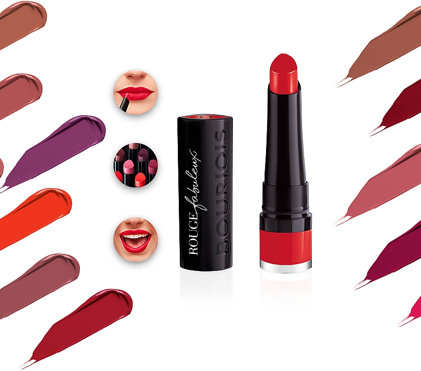 Metaliczna szminka do ust - Bourjois Rouge Fabuleux Lipstick — Zdjęcie N10