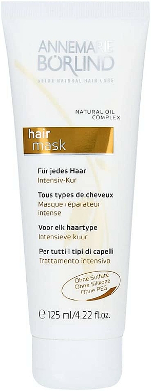 Intensywna maska do wszystkich rodzajów włosów - Annemarie Borlind Natural Oil Complex Intensive Hair Mask — Zdjęcie N1