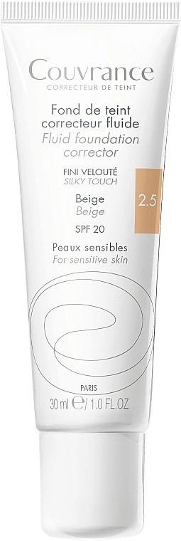 Fluid korygujący do twarzy - Avène Foundation Fluid Foundation Corrector SPF 20