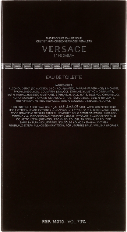 Versace L'Homme - Woda toaletowa — Zdjęcie N3