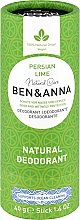 Kup Naturalny dezodorant na bazie sody Persian Lime (karton) - Ben & Anna Natural Care Persian Lime Deodorant Paper Tube
