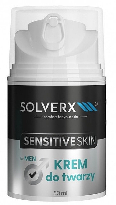 Krem do skóry wrażliwej dla mężczyzn - Solverx Sensitive Skin Men — Zdjęcie N1