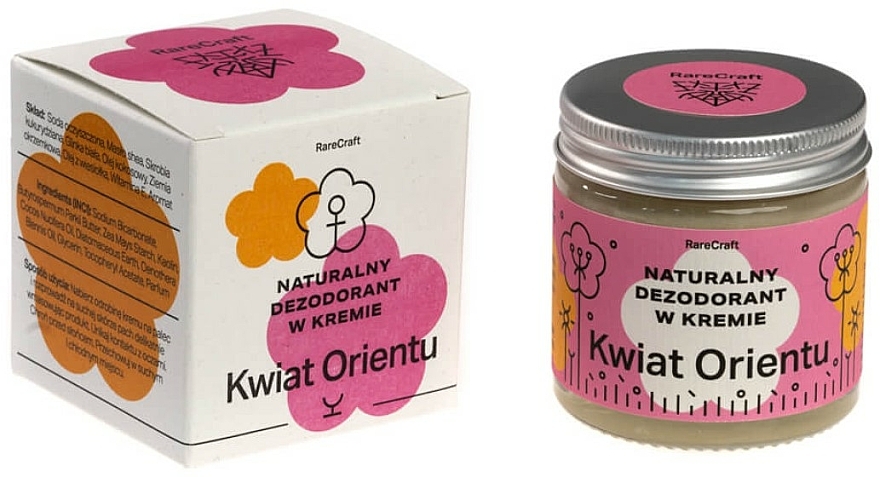 Naturalny dezodorant w kremie Kwiat orientu - RareCraft Cream Deodorant — Zdjęcie N1
