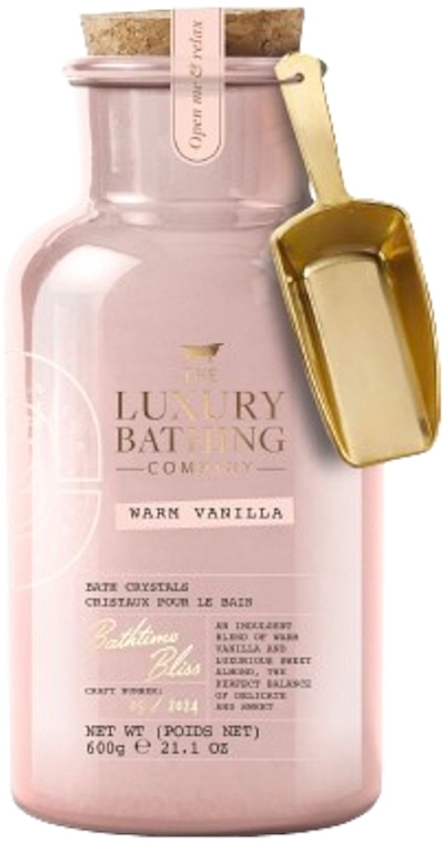 Sól do kąpieli - Grace Cole The Luxury Bathing Warm Vanilla Bath Crystals Bathtime Bliss — Zdjęcie N1