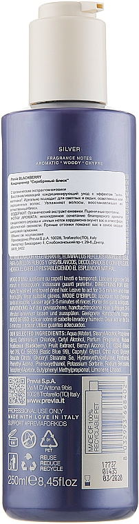 Odżywka Srebrny Połysk - Previa Blackberry Silver Conditioner — Zdjęcie N2