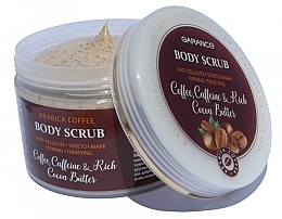 Kup Peeling do ciała przeciw cellulitowi i rozstępom - Aries Cosmetics Garance Body Scrub Coffee, Caffeine & Rich Cocoa Butter